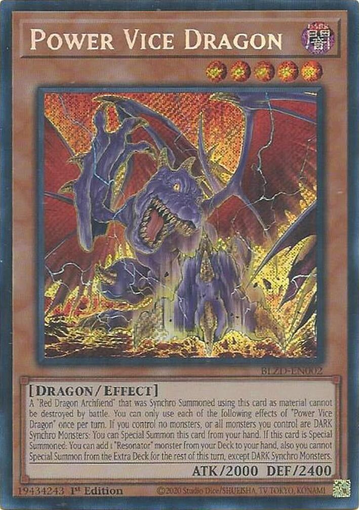 Image for Power Vice Dragon (BLZD-EN002) (BLZD) - YuGiOh