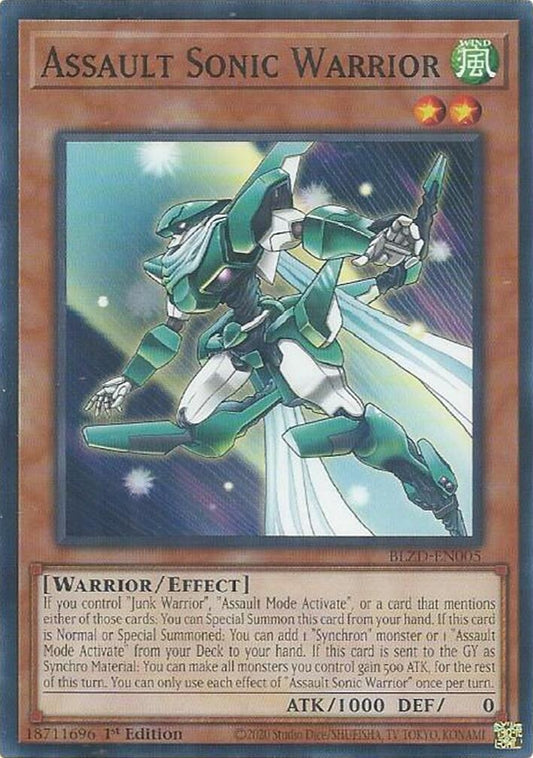 Image for Assault Sonic Warrior (BLZD-EN005) (BLZD) - YuGiOh