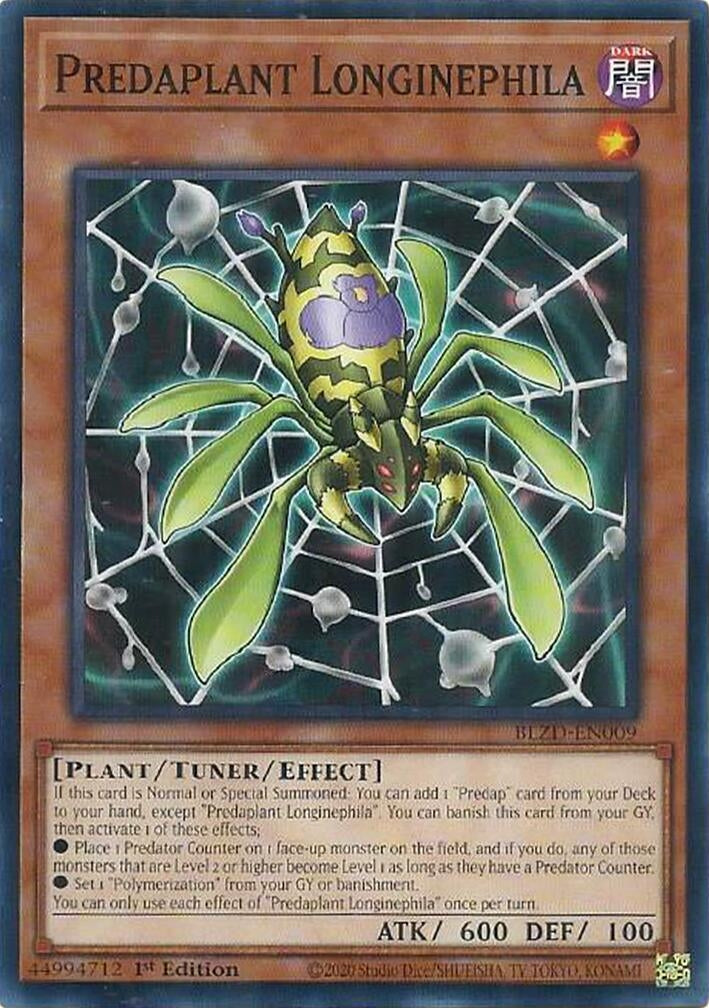 Image for Predaplant Longinephila (BLZD-EN009) (BLZD) - YuGiOh