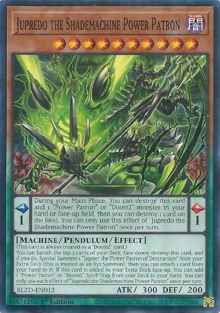 Image for Jupredo the Shademachine Power Patron (BLZD-EN012) (BLZD) - YuGiOh