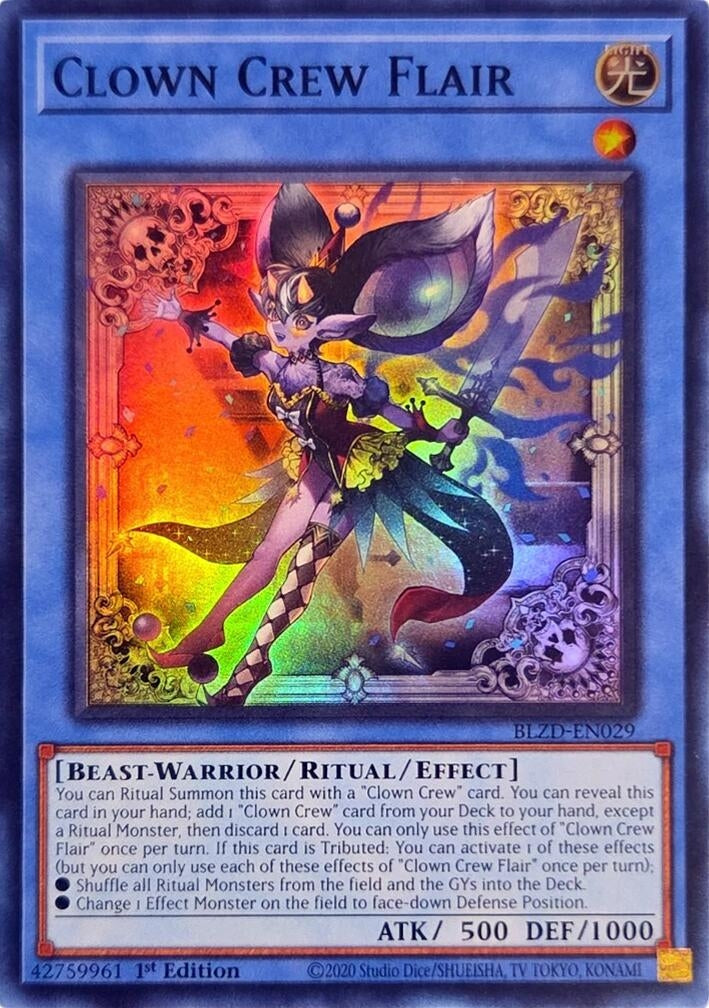 Image for Clown Crew Flair (BLZD-EN029) (BLZD) - YuGiOh