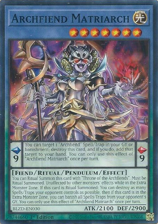 Image for Archfiend Matriarch (BLZD-EN030) (BLZD) - YuGiOh