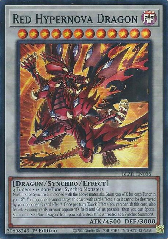 Image for Red Hypernova Dragon (BLZD-EN038) (BLZD) - YuGiOh