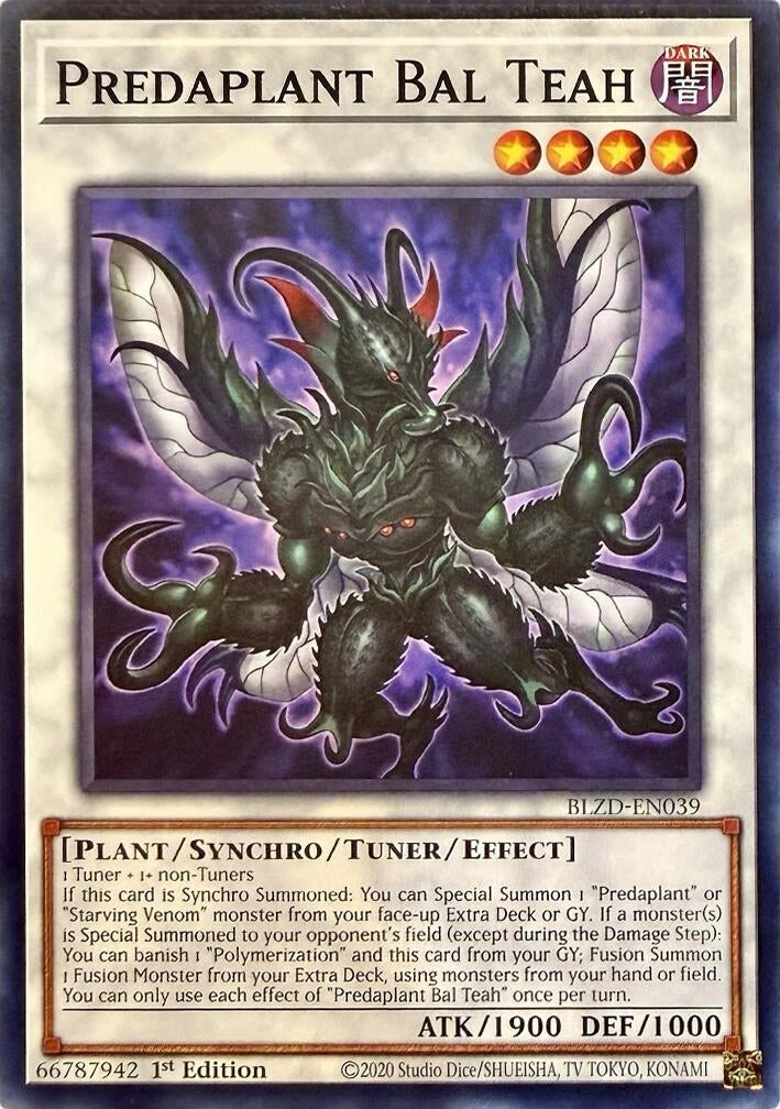 Image for Predaplant Bal Teah (BLZD-EN039) (BLZD) - YuGiOh
