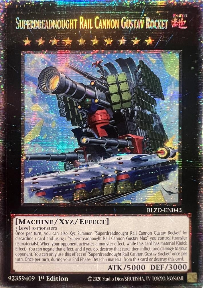 Image for Superdreadnought Rail Cannon Gustav Rocket (Starlight Rare) (BLZD-EN043) (BLZD) - YuGiOh