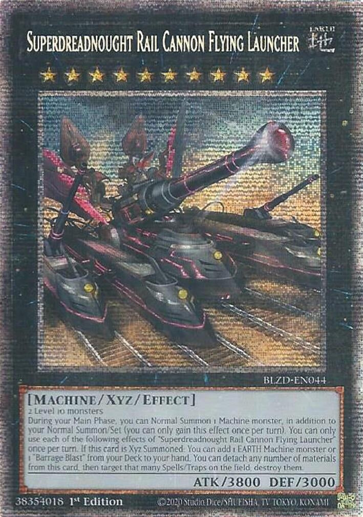 Image for Superdreadnought Rail Cannon Flying Launcher (Starlight Rare) (BLZD-EN044) (BLZD) - YuGiOh