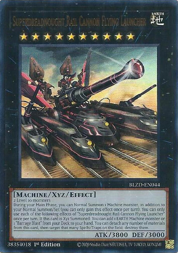 Image for Superdreadnought Rail Cannon Flying Launcher (BLZD-EN044) (BLZD) - YuGiOh