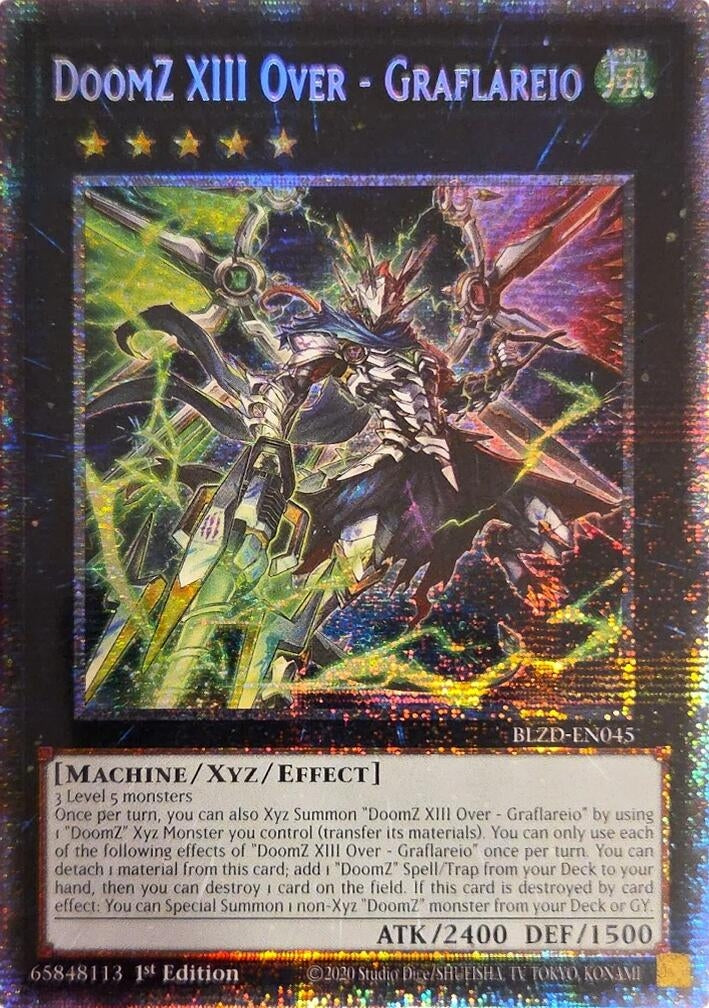 Image for DoomZ XIII Over - Graflareio (Starlight Rare) (BLZD-EN045) (BLZD) - YuGiOh