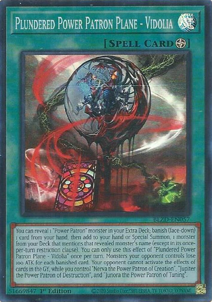 Image for Plundered Power Patron Plane - Vidolia (BLZD-EN057) (BLZD) - YuGiOh
