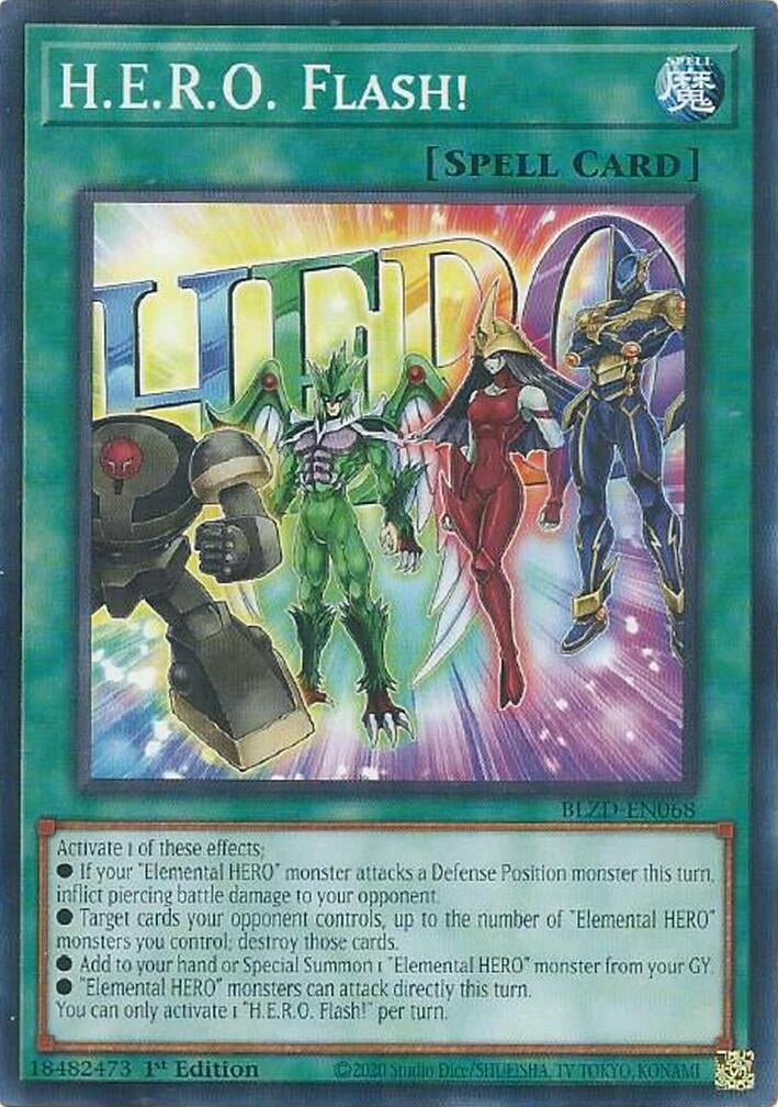Image for H.E.R.O. Flash! (BLZD-EN068) (BLZD) - YuGiOh