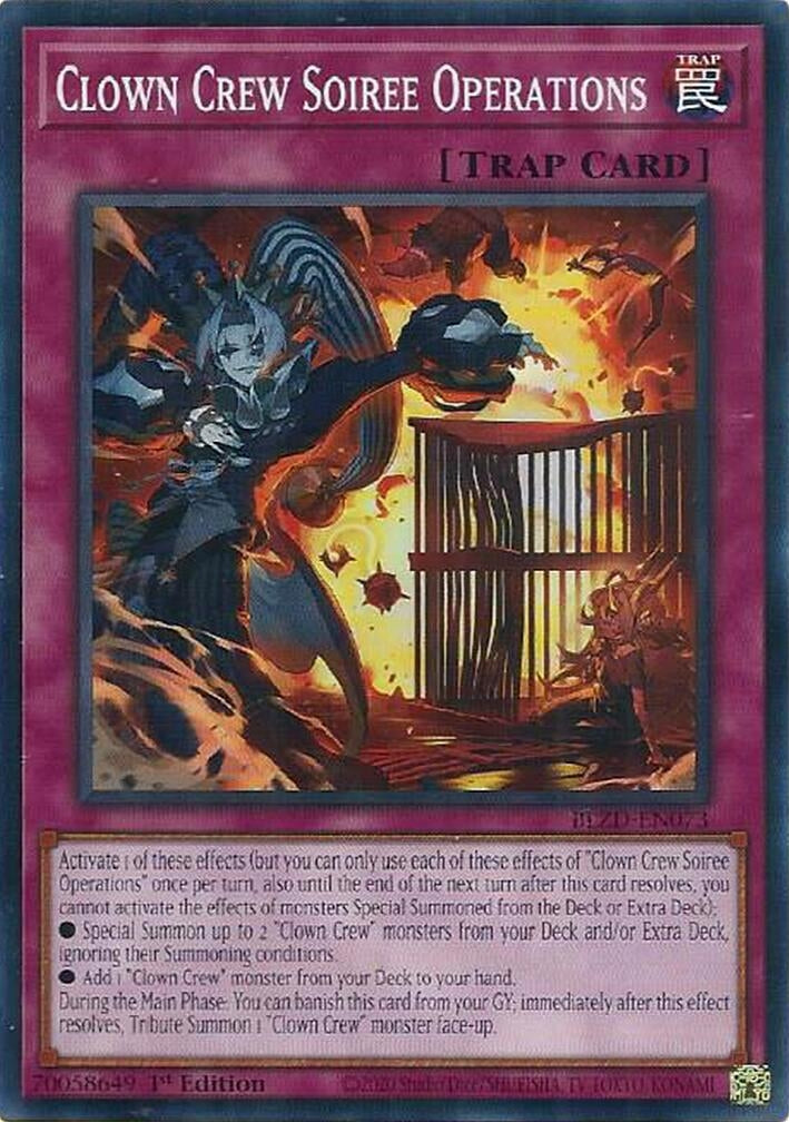 Image for Clown Crew Soiree Operations (BLZD-EN073) (BLZD) - YuGiOh