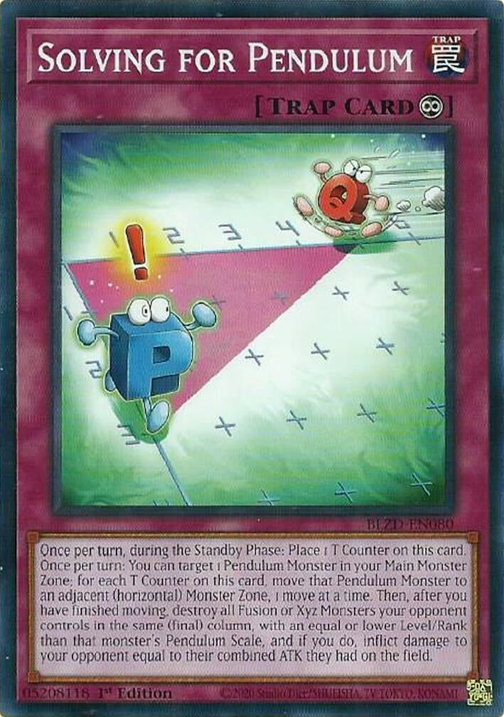Image for Solving for Pendulum (BLZD-EN080) (BLZD) - YuGiOh