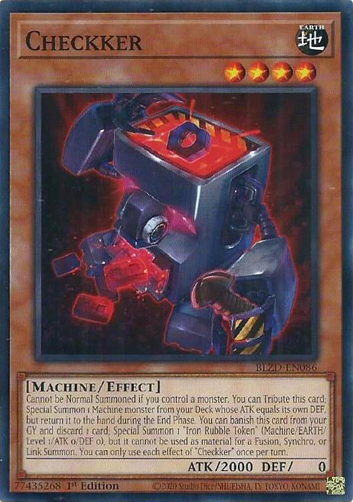 Image for Checkker (BLZD-EN086) (BLZD) - YuGiOh