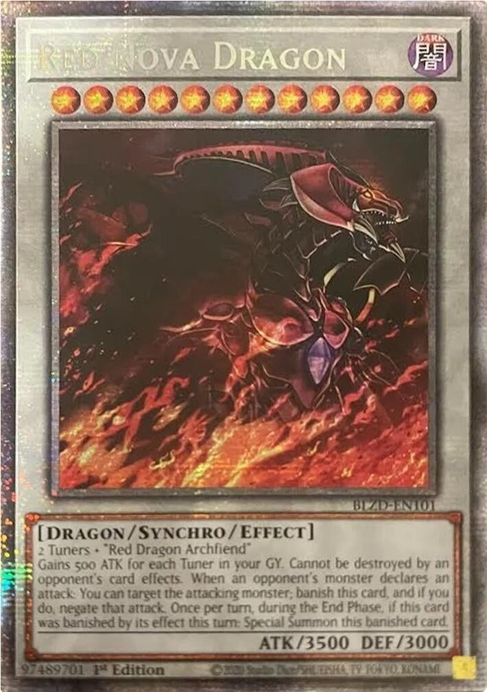 Image for Red Nova Dragon (Starlight Rare) (BLZD-EN101) (BLZD) - YuGiOh