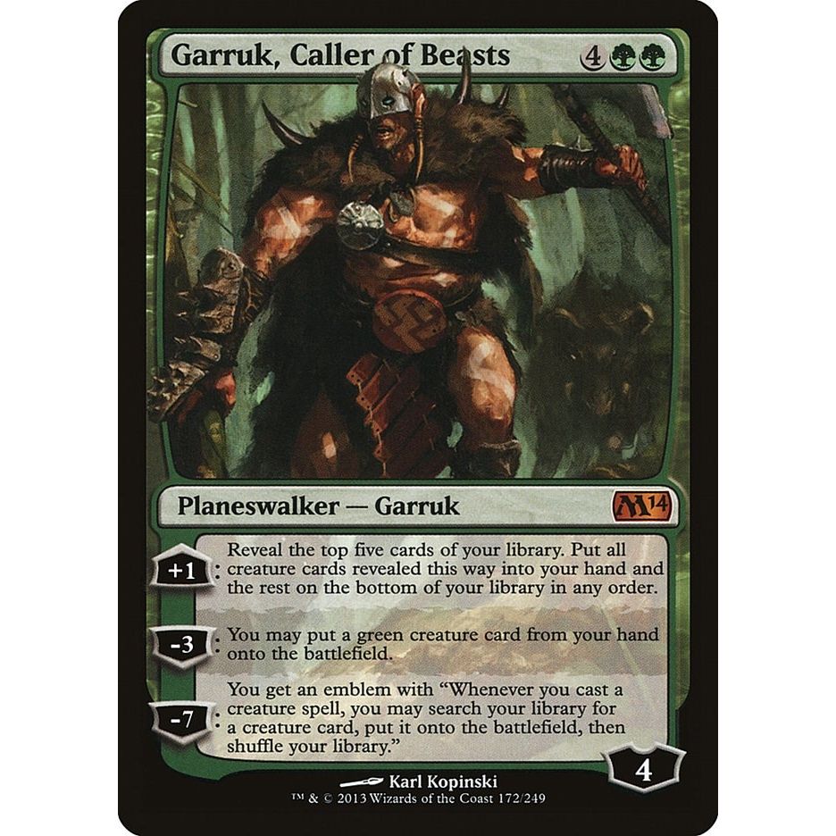 Image for Garruk, Caller of Beasts (172) (M14) - Magic: The Gathering
