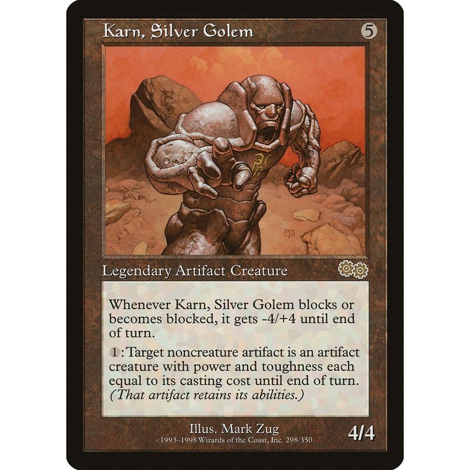 Image for Karn, Silver Golem (298) (USG) - Magic: The Gathering