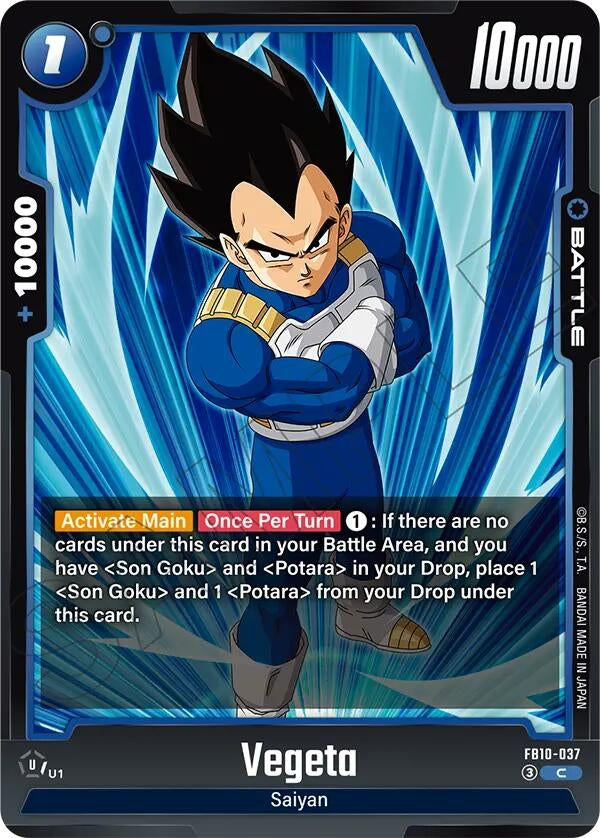 Image for Vegeta - FB10-037 (FB10-037) (FB10) - Dragon Ball Super: Fusion World