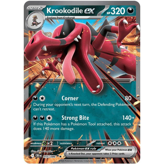 Image for Krookodile ex (055/086) (CRI) - Pokemon