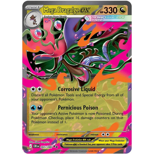 Image for Mega Dragalge ex (065/086) (CRI) - Pokemon