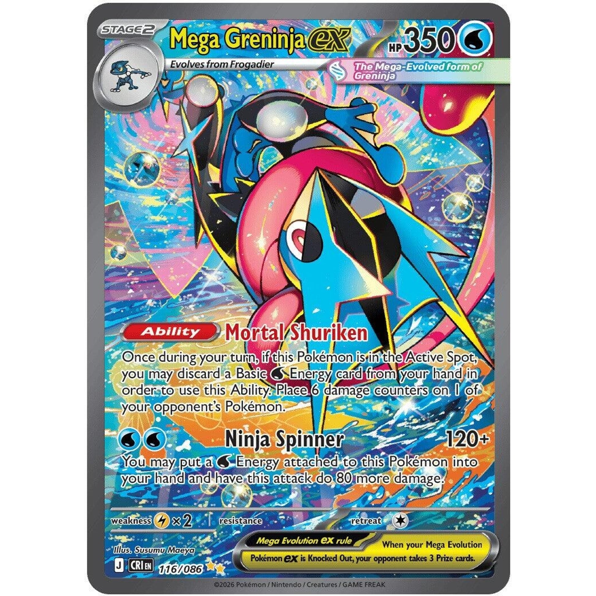 Image for Mega Greninja ex (116/086) (CRI) - Pokemon