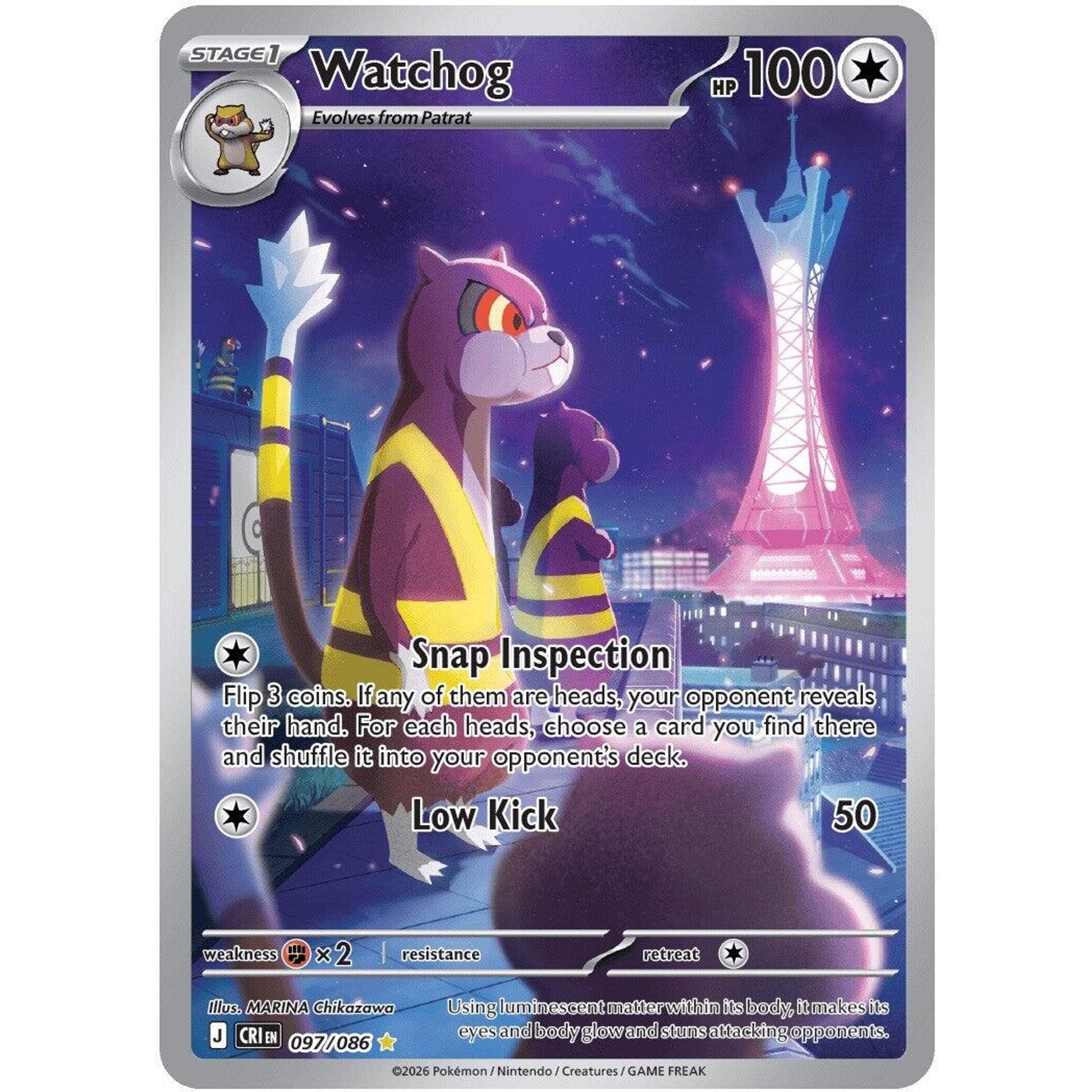 Image for Watchog (097/086) (CRI) - Pokemon
