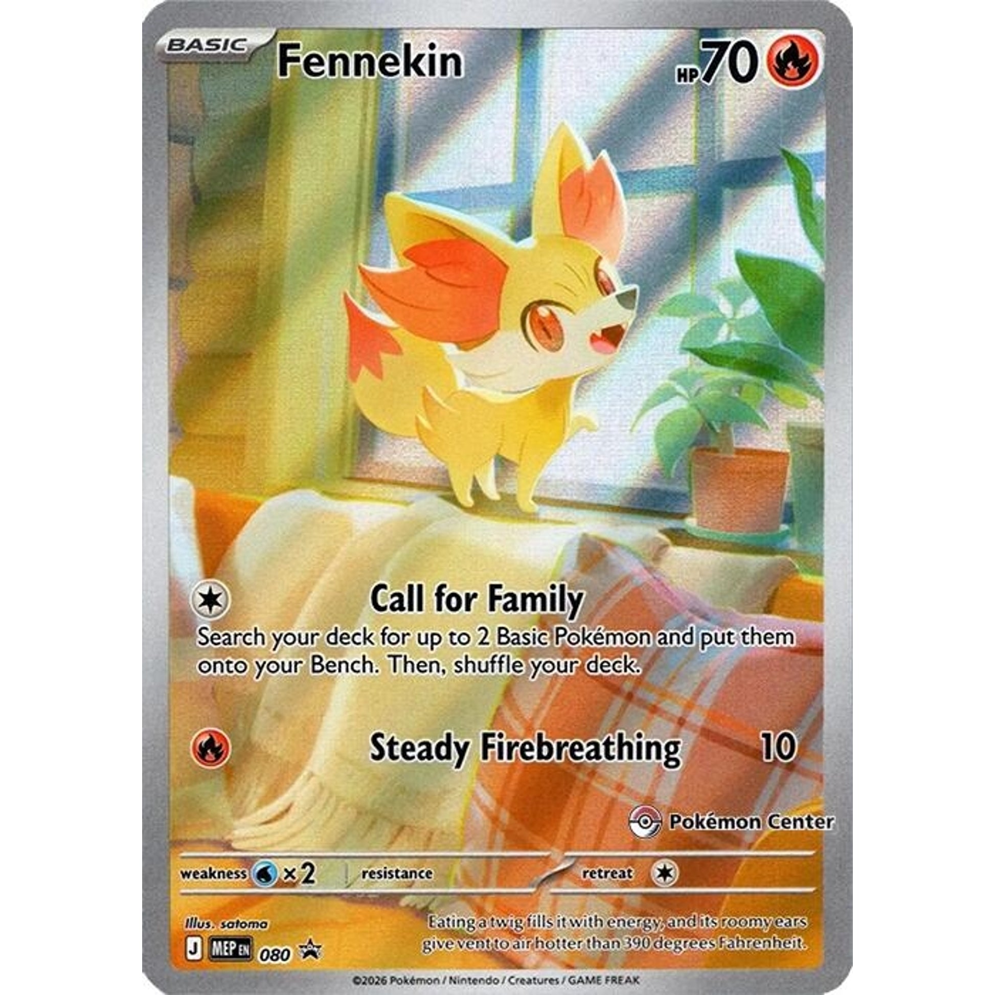 Image for Fennekin - 080 (Pokemon Center Exclusive) (080) (MEP) - Pokemon