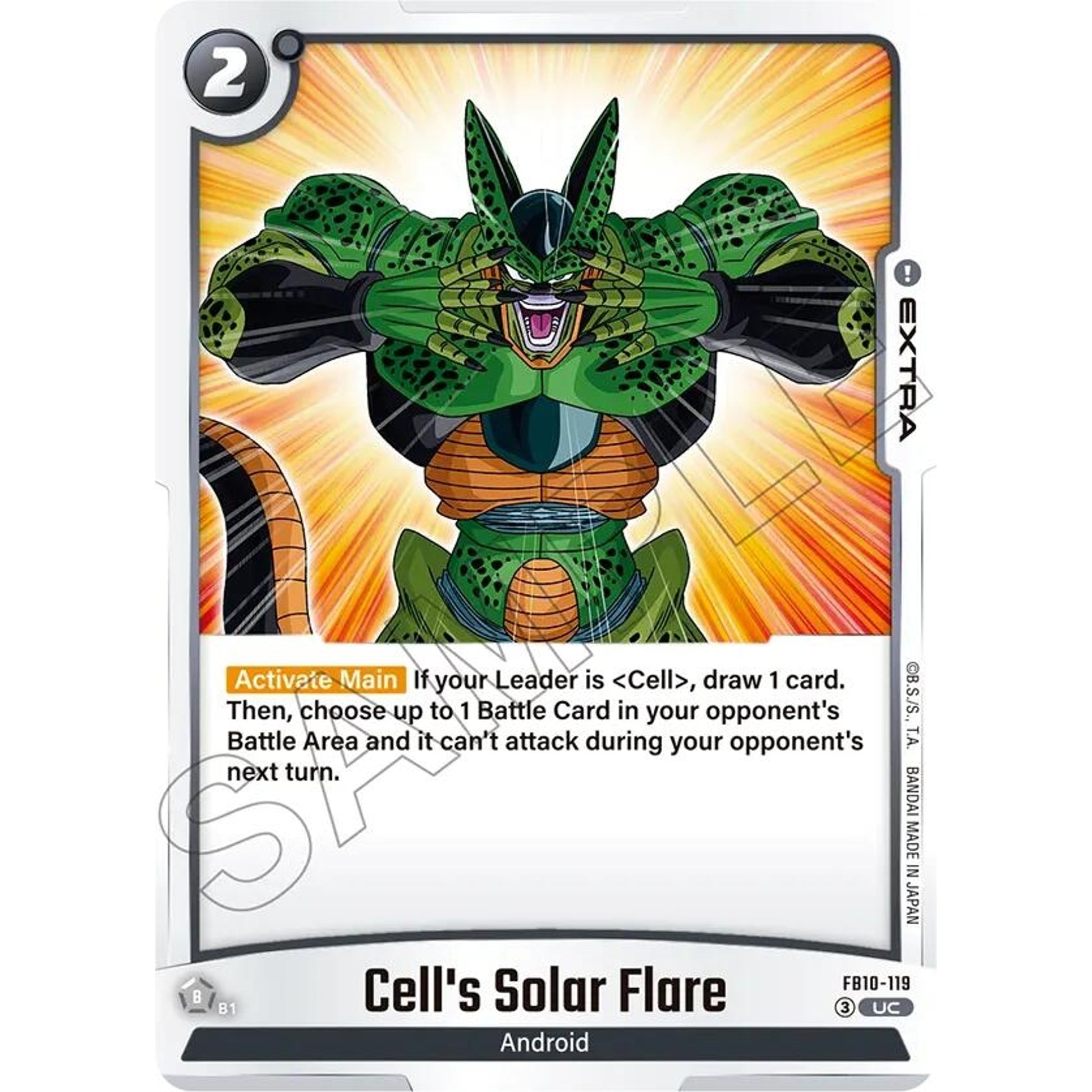 Image for Cell's Solar Flare (FB10-119) (FB10) - Dragon Ball Super: Fusion World