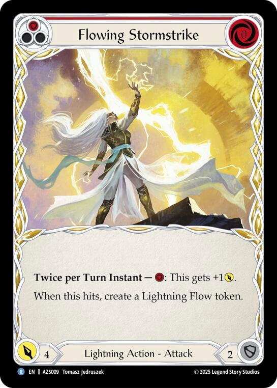 Image for Flowing Stormstrike (Red) (AZS009) (AZS) - Flesh and Blood TCG