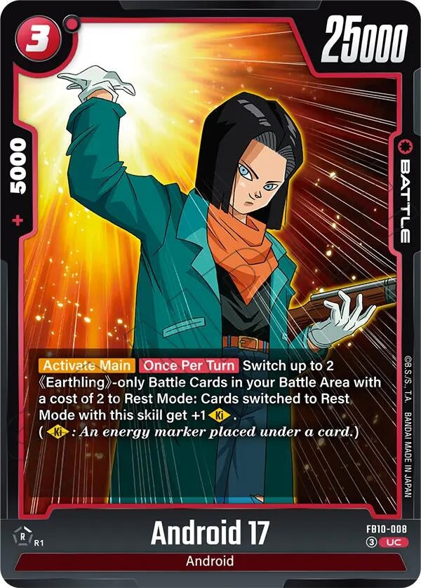 Image for Android 17 - FB10-008 (FB10-008) (FB10) - Dragon Ball Super: Fusion World