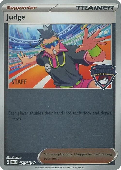 Image for Judge - 076/088 (Regional Championships) [Staff] (076/088) (PR) - Pokemon