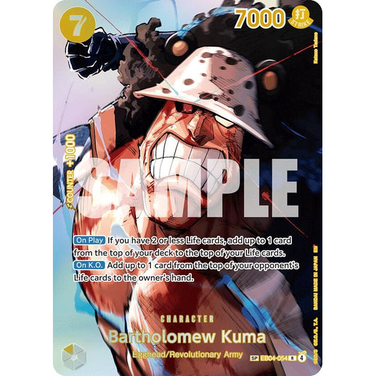 Image for Bartholomew Kuma (SP) (EB04-054) (OP16) - One Piece Card Game