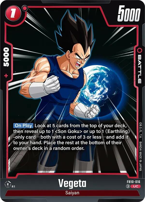 Image for Vegeta - FB10-016 (FB10-016) (FB10) - Dragon Ball Super: Fusion World
