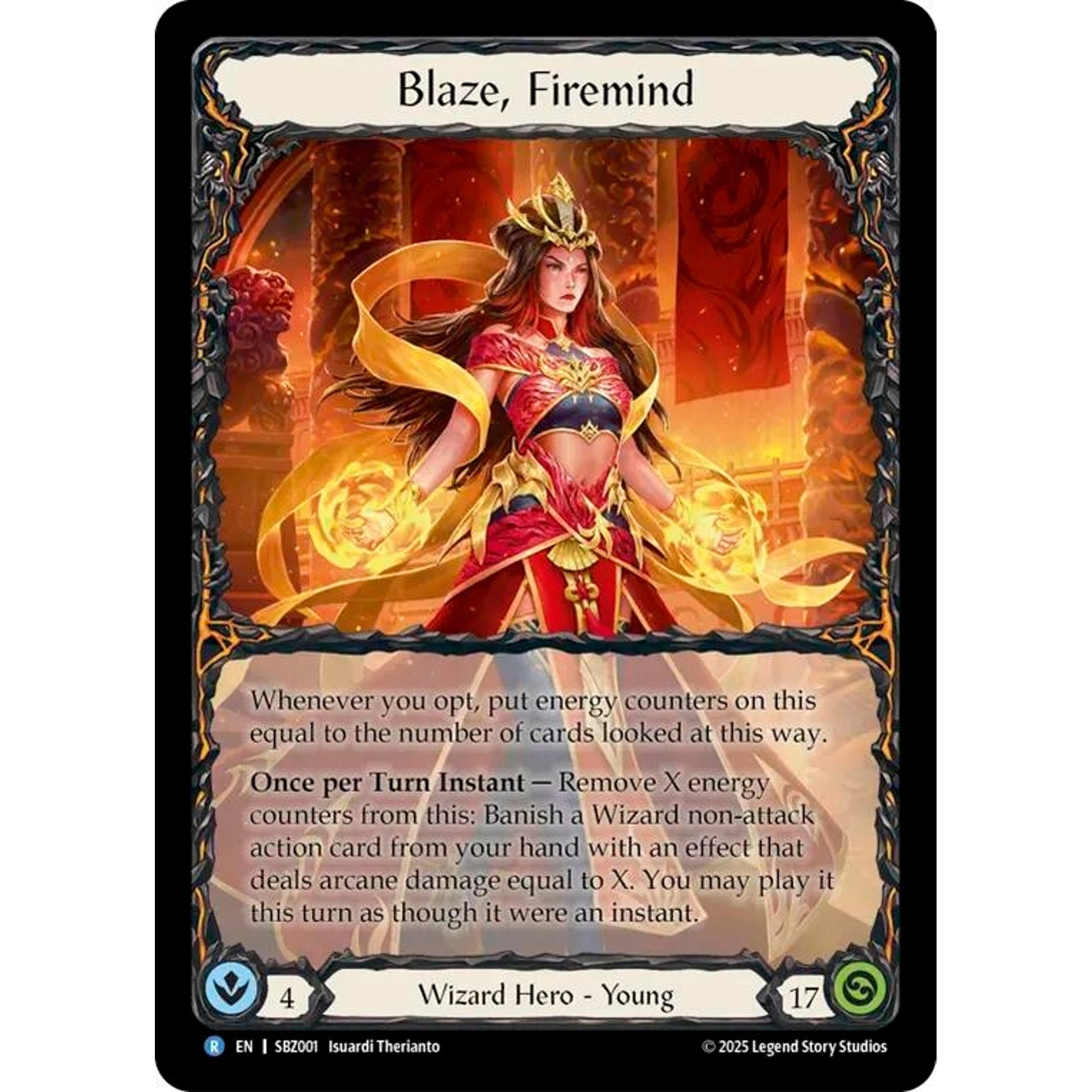 Image for Blaze, Firemind (SBZ001) - Flesh and Blood TCG