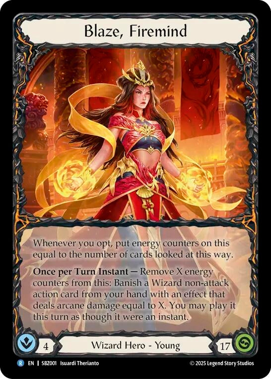 Image for Blaze, Firemind (SBZ001) - Flesh and Blood TCG