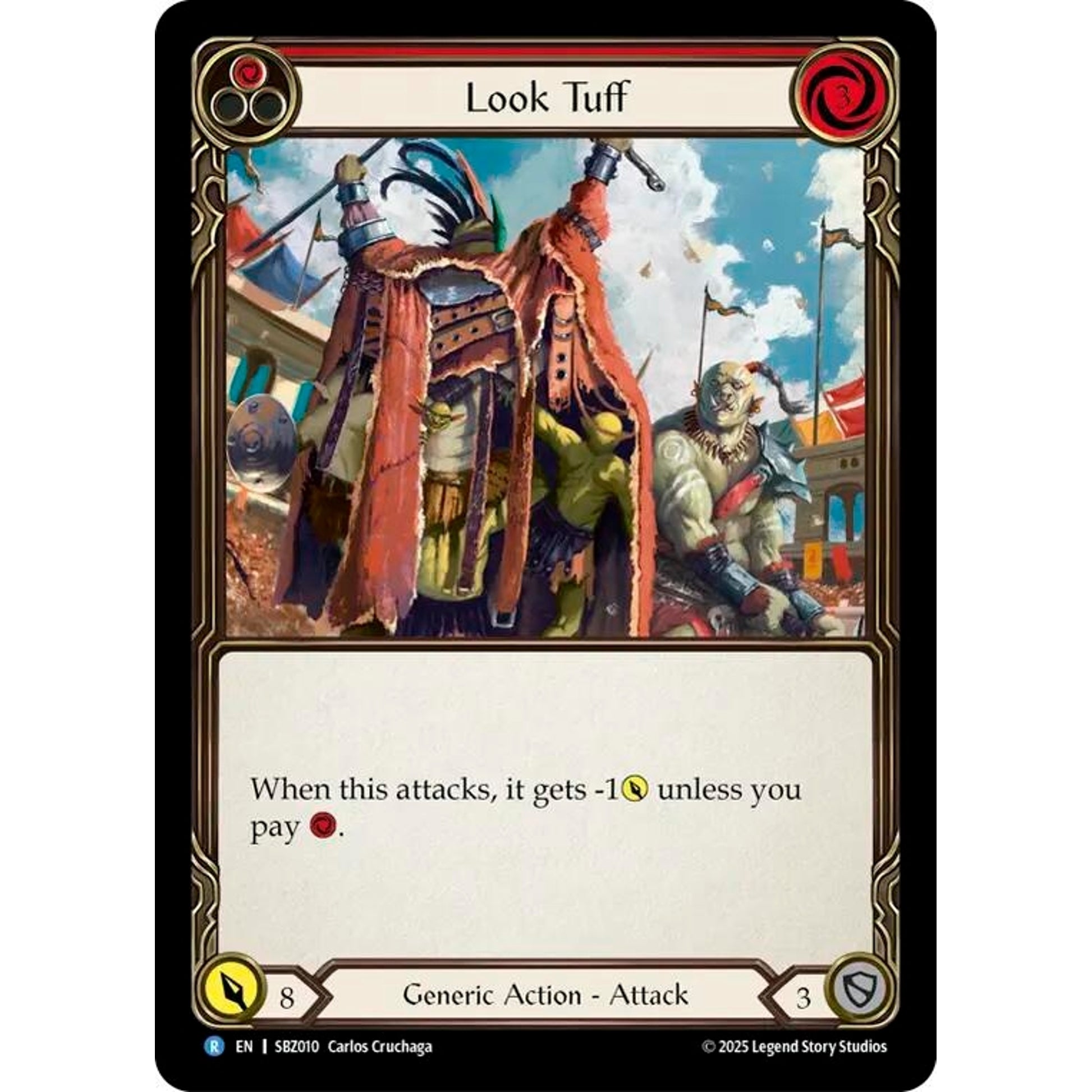 Image for Look Tuff (Red) (SBZ010) - Flesh and Blood TCG