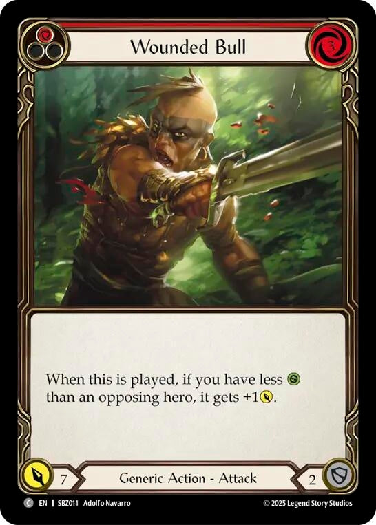 Image for Wounded Bull (Red) (SBZ011) - Flesh and Blood TCG
