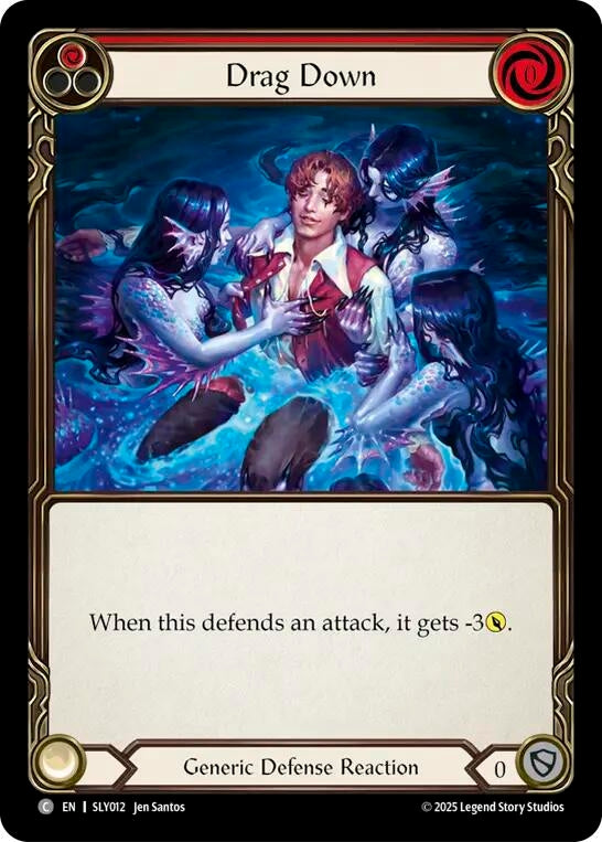 Image for Drag Down (Red) (SLY012) - Flesh and Blood TCG