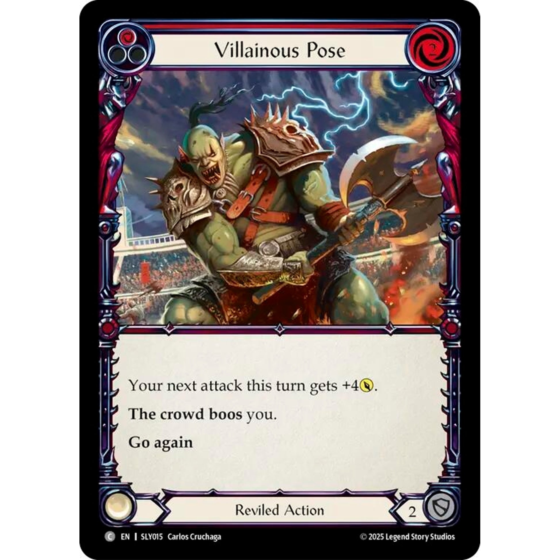 Image for Villainous Pose (Red) (SLY015) - Flesh and Blood TCG