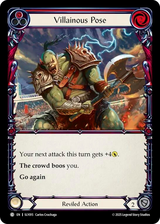 Image for Villainous Pose (Red) (SLY015) - Flesh and Blood TCG