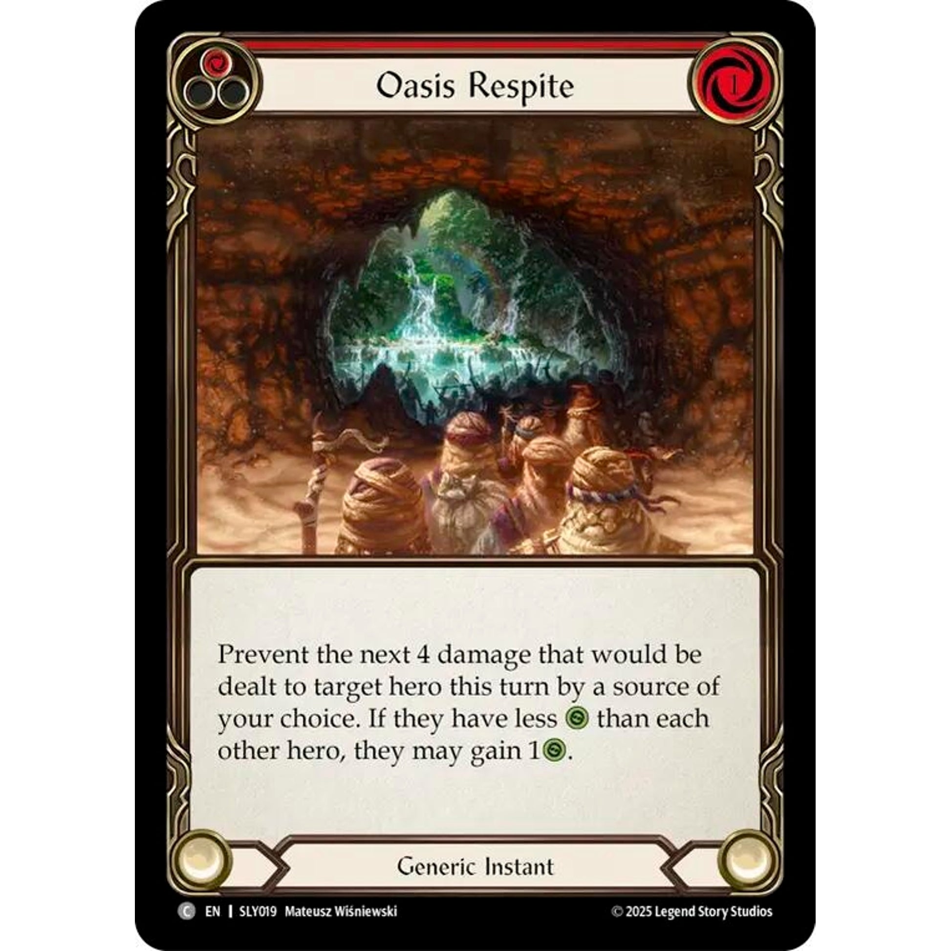 Image for Oasis Respite (Red) (SLY019) - Flesh and Blood TCG