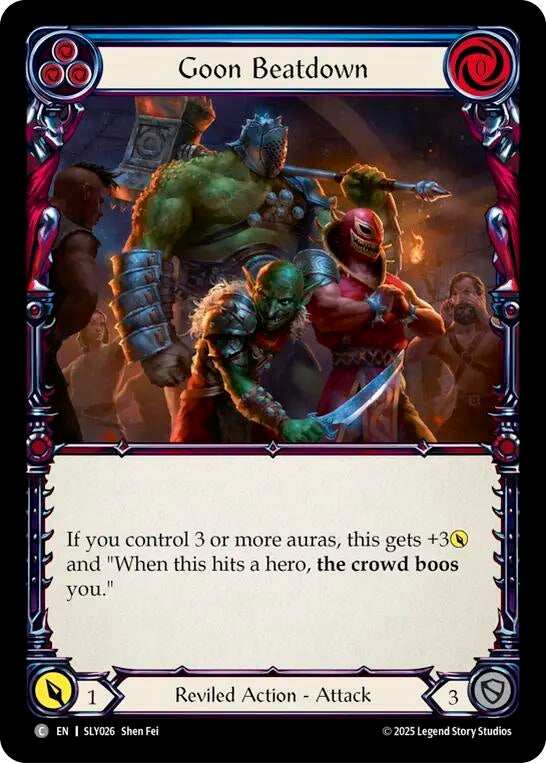 Image for Goon Beatdown (Blue) (SLY026) - Flesh and Blood TCG
