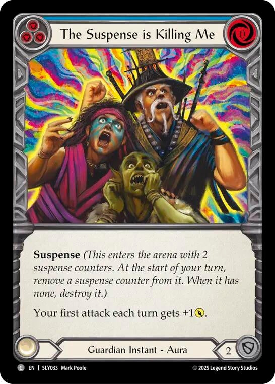 Image for The Suspense is Killing Me (Blue) (SLY033) - Flesh and Blood TCG