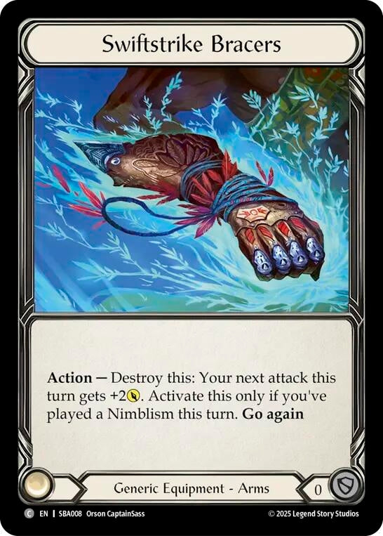 Image for Swiftstrike Bracers (SBA008) - Flesh and Blood TCG
