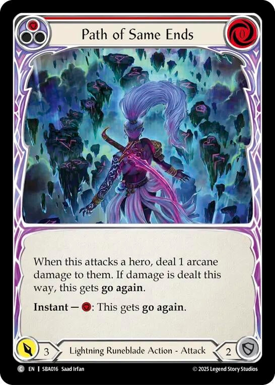 Image for Path of Same Ends (Red) (SBA016) - Flesh and Blood TCG