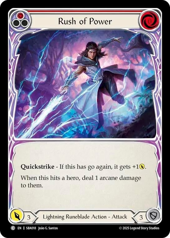 Image for Rush of Power (Red) (SBA018) - Flesh and Blood TCG
