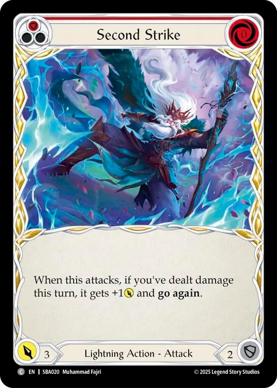 Image for Second Strike (Red) (SBA020) - Flesh and Blood TCG