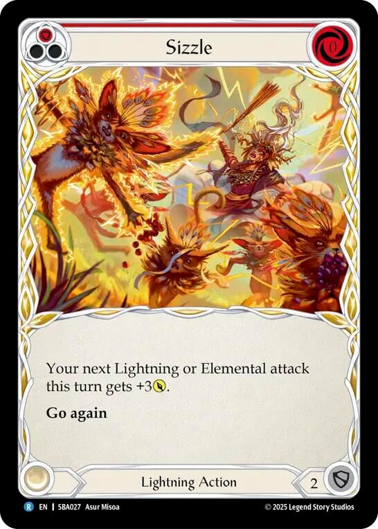 Image for Sizzle (Red) (SBA027) - Flesh and Blood TCG