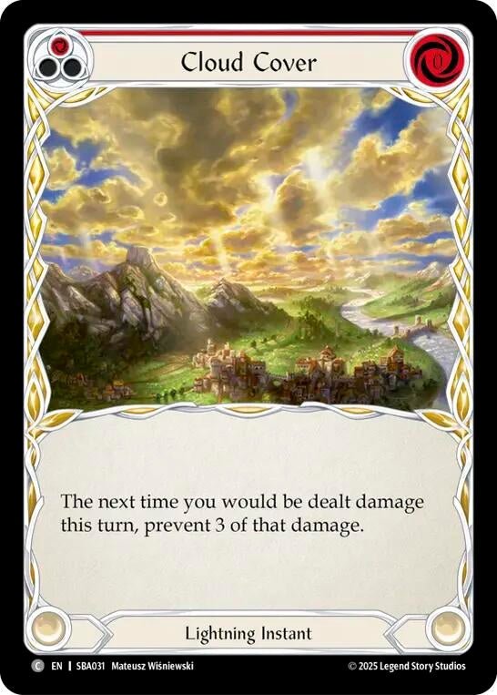 Image for Cloud Cover (Red) (SBA031) - Flesh and Blood TCG