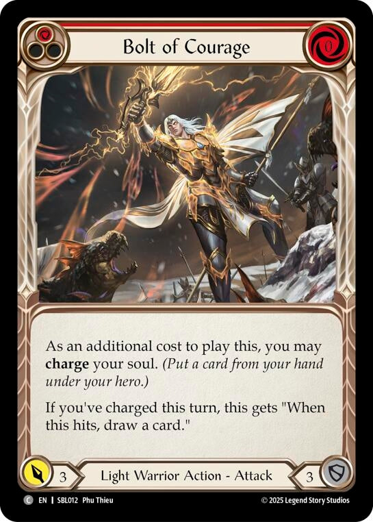 Image for Bolt of Courage (Red) (SBL012) - Flesh and Blood TCG