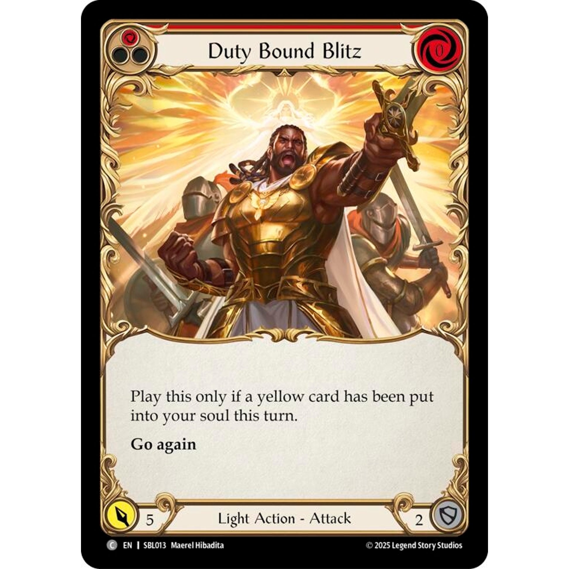 Image for Duty Bound Blitz (Red) (SBL013) - Flesh and Blood TCG